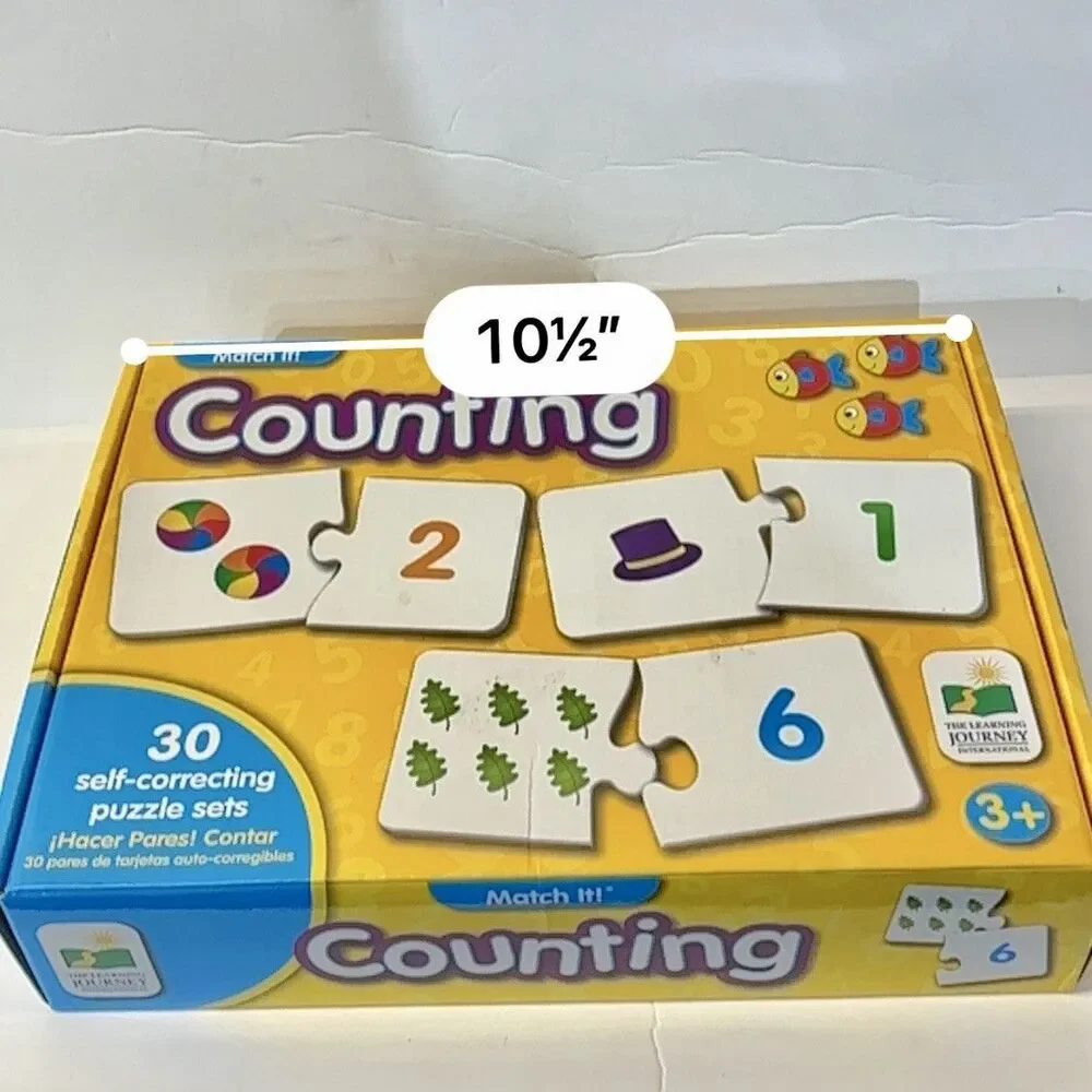 Match It! Mathematics Counting Set of 30 Self Correcting Puzzle Math COMPLETE